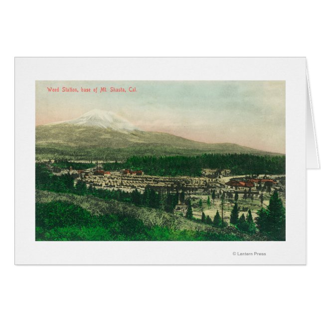 Aerial View of Weed Station at Mt. Shasta Base (Front Horizontal)