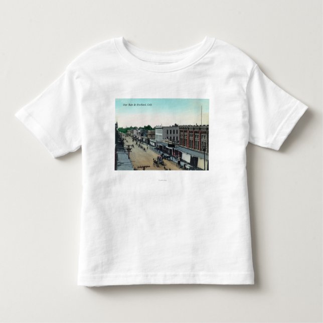 Aerial View of West Main StreetWoodland, CA Toddler T-Shirt (Front)