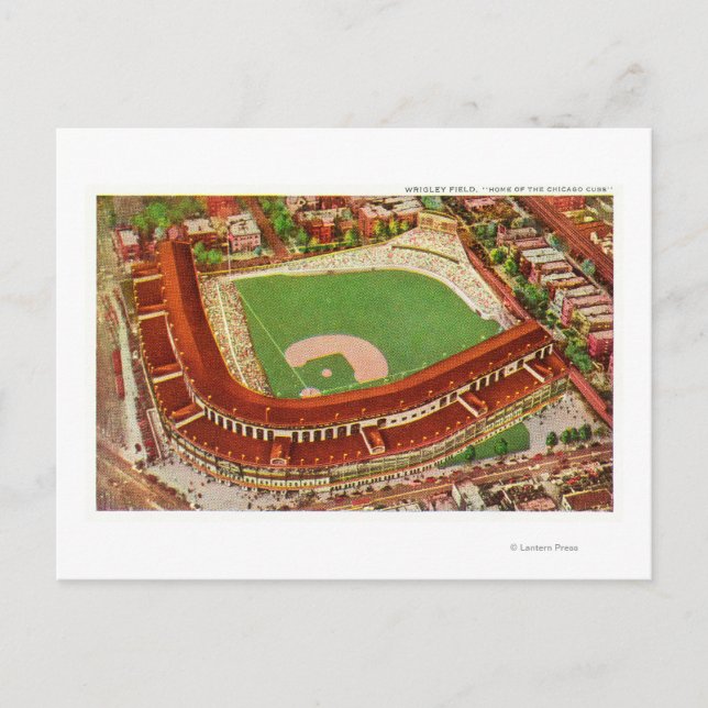 Aerial View of Wrigley FieldChicago, IL Postcard (Front)