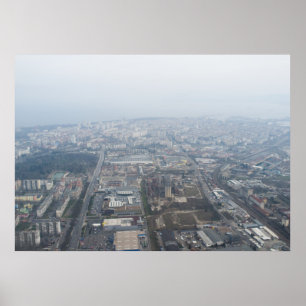 Aerial view on Burgas City, Bulgaria Poster