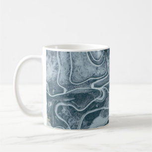Aerial view photography of body of water coffee mug