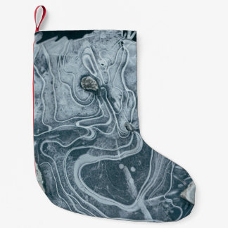 Aerial view photography of body of water small christmas stocking