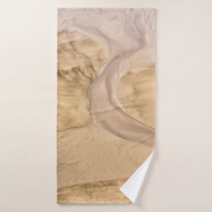 Aerial view photography of desert bath towel