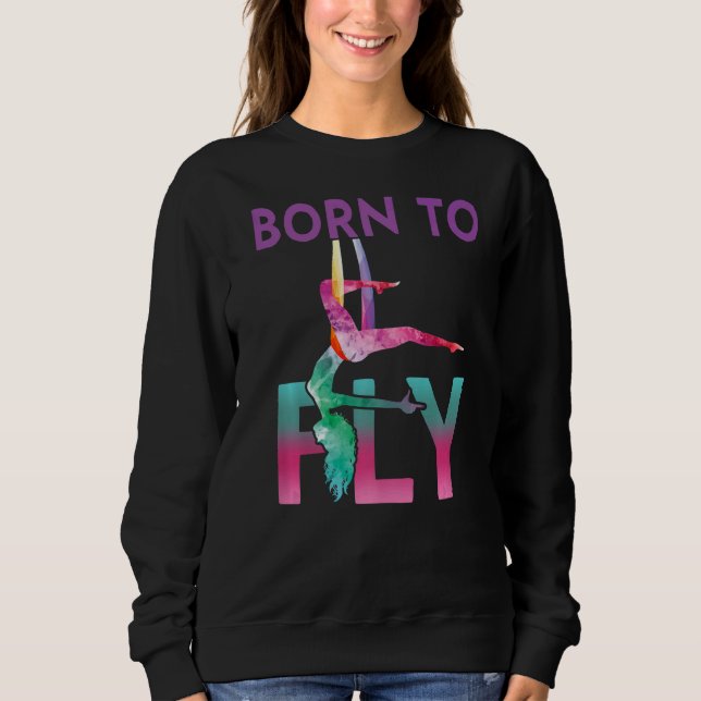 Aerial Yoga Acrobatic Sport Aerialist Gymnastics B Sweatshirt (Front)