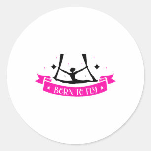 Aerial Yoga Aerial Silk Aerialist Classic Round Sticker