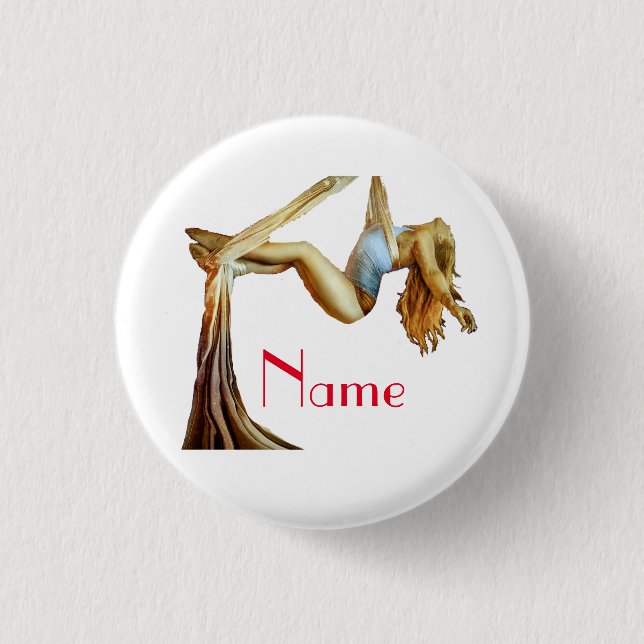 Aerial yoga fitness Thunder_Cove  3 Cm Round Badge (Front)