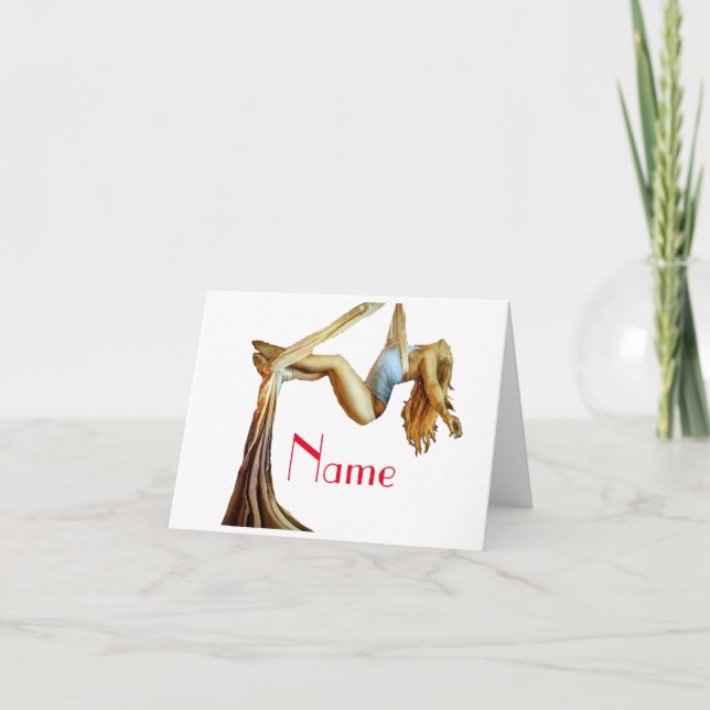 Aerial yoga fitness Thunder_Cove Card (Front)