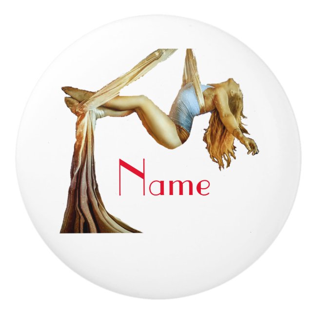 Aerial yoga fitness Thunder_Cove  Ceramic Knob (Front)