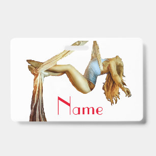 Aerial yoga fitness Thunder_Cove ID Badge