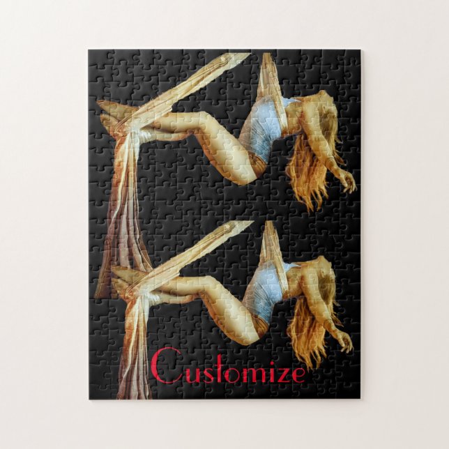 Aerial yoga fitness Thunder_Cove Jigsaw Puzzle (Vertical)