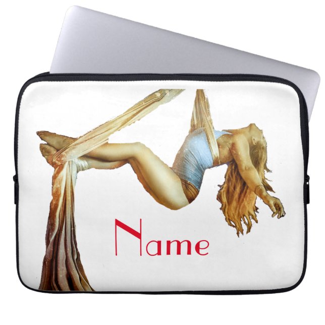 Aerial yoga fitness Thunder_Cove  Laptop Sleeve (Front)