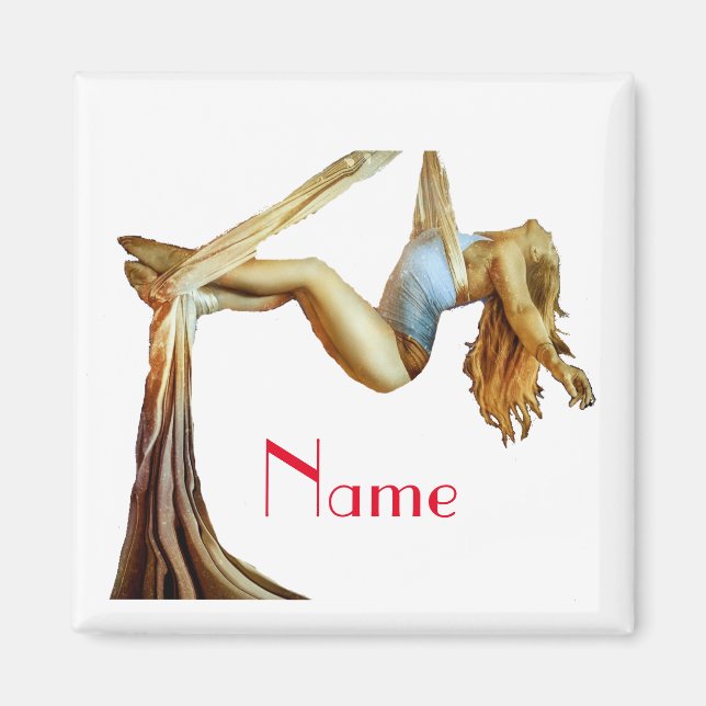 Aerial yoga fitness Thunder_Cove Magnet (Front)