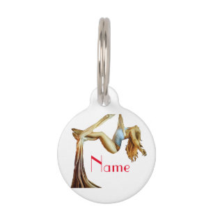 Aerial yoga fitness Thunder_Cove Pet Tag