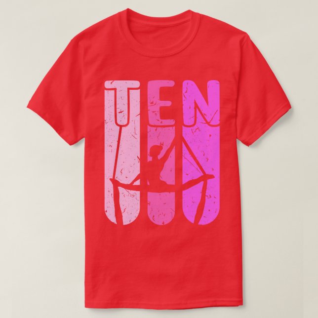 Aerialist 10th Birthday Aerial Silk Yoga T-Shirt (Design Front)