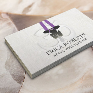 Aerialist Aerial Yoga Teacher Yoga Instructor Business Card