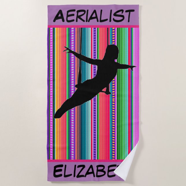 Aerialist Aztec Beach Towel (Front)