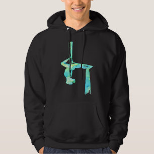 Aerialist In Green Hoodie