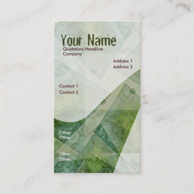 Aerialistica Vertical #2 Business Card (Front)