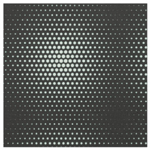 Aero blue Techno Dots Modern Black Fabric