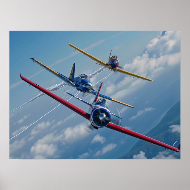 Aerobatic Planes Poster (Front)