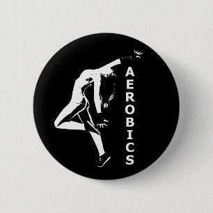 Aerobics 6 Cm Round Badge