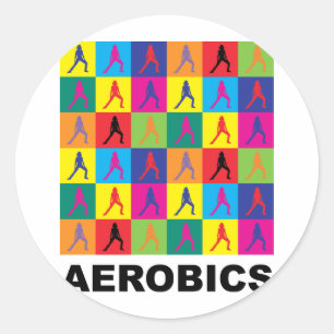Aerobics Classic Round Sticker