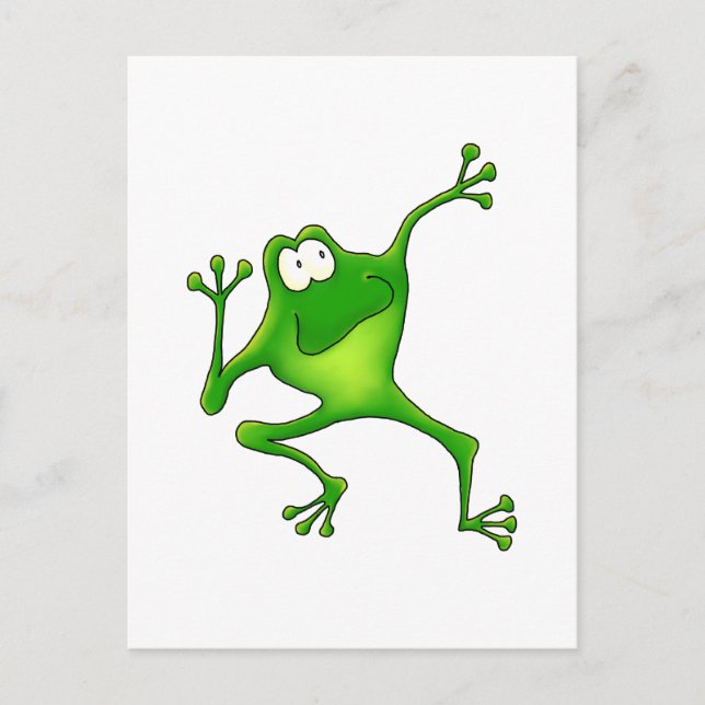 Aerobics Frog Postcard (Front)