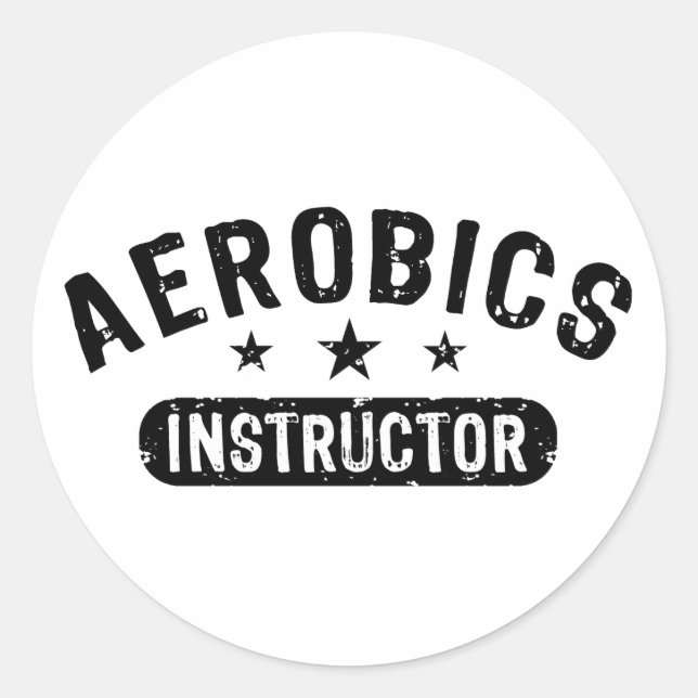 Aerobics Instructor Classic Round Sticker (Front)