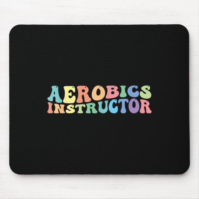 Aerobics Instructor Exercise Fitness  Mouse Pad (Front)