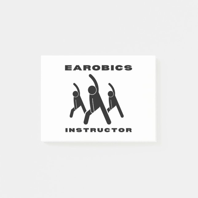 Aerobics Instructor Post-it Notes (Front)