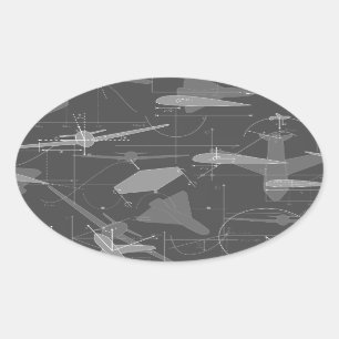 Aerodynamics Oval Sticker
