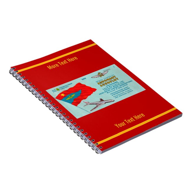 Aeroflot Passenger Ticket Notebook (Right Side)