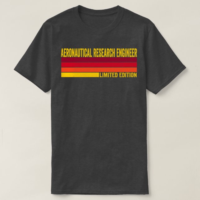 Aeronautical Research Engineer T-Shirt (Design Front)