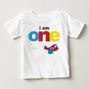Aeroplane 1st Birthday T-shirt Toddler Baby Kid