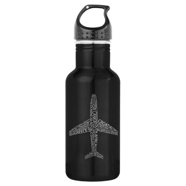 Aeroplane 532 Ml Water Bottle (Front)