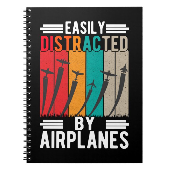 Aeroplane addicted Funny RC Aircraft Pilot Notebook (Front)