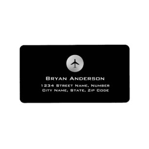 Aeroplane Address Label