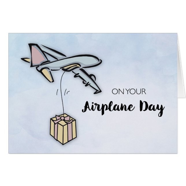 Aeroplane Adoption Day Gift (Front Horizontal)