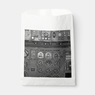 Aeroplane Aircraft Flight Deck Cockpit Pilot Flies Favour Bag