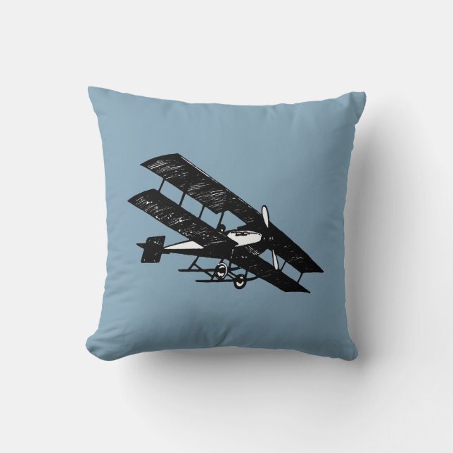 Aeroplane Aircraft Flying Machine Pillow (Front)
