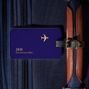Aeroplane Airline Aviation Pilot Travel Luggage Tag
