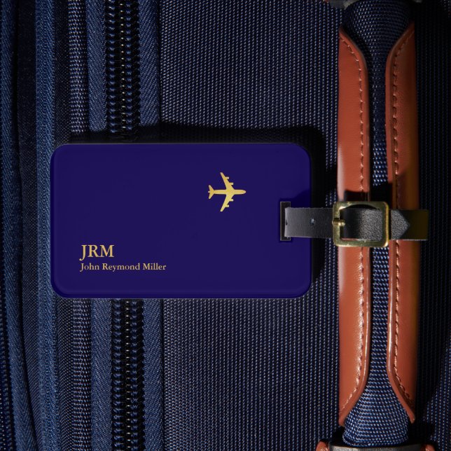 Aeroplane Airline Aviation Pilot Travel Luggage Tag (Front Insitu 4)