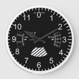 aeroplane altimeter wall clock