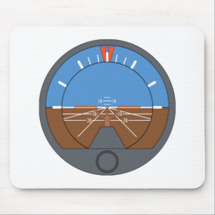 Aeroplane Attitude Indicator Mouse Pad