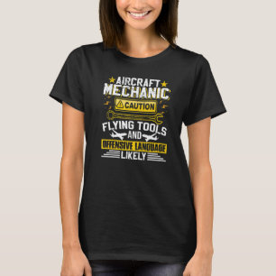 Aeroplane Aviation Aircraft Mechanic T-Shirt