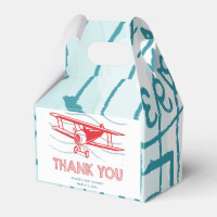 Aeroplane Baby Shower Thank You