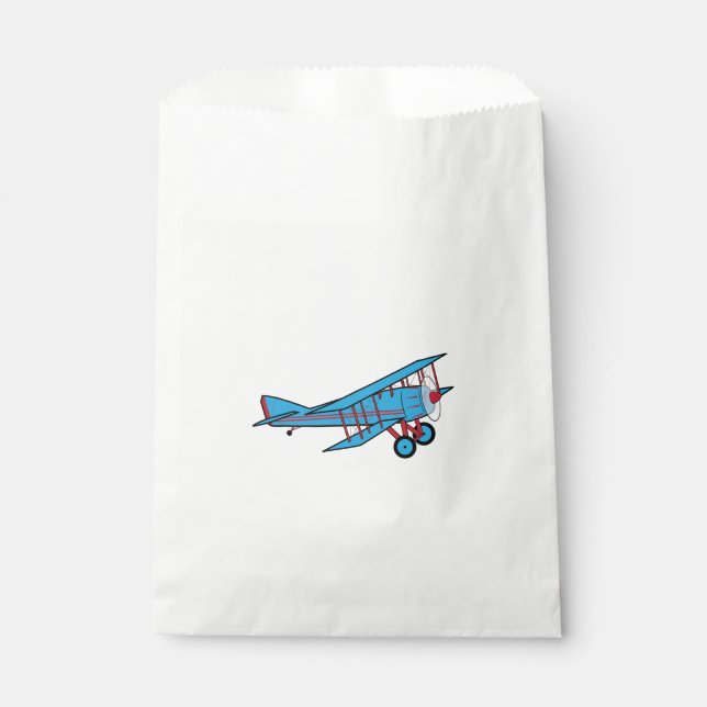 Aeroplane Biplane Favour Bag (Front)