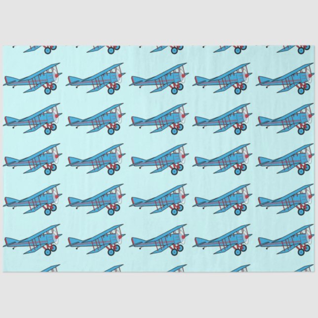 Aeroplane: Biplane Tissue Paper (Front)