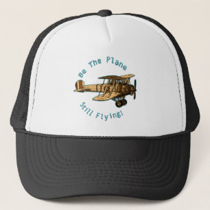 Aeroplane Biplane Trucker Hat