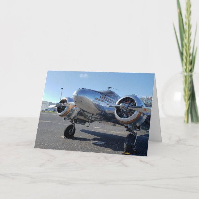 Aeroplane Birthday Card (Front)